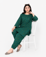Teal Paisley Casual Kurta Set - Image 2