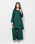 Teal Paisley Casual Kurta Set - Image 4