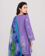 Lilac Purple Embroidered Three-Piece Suit - Image 2